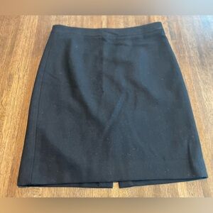 JCrew Wool The Pencil Skirt Black  - Size 10
